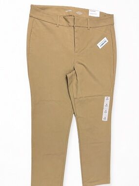 Old Navy Women's Pixie Skinny Ankle Khaki Pants Size 12 Brand New With Tags